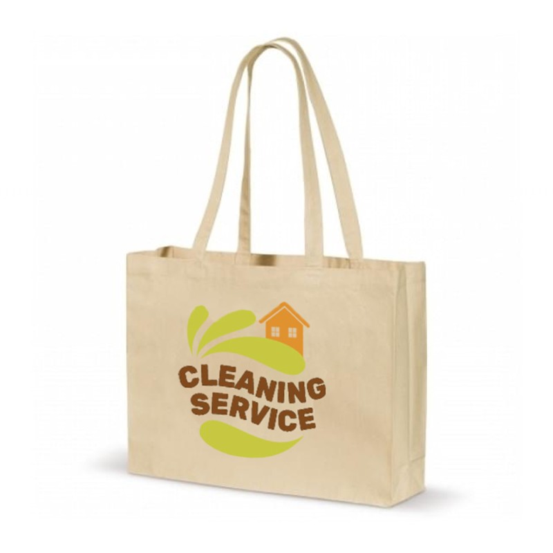 Canvas shopper - canvas - 270g/m² - 45 x 33 x 10 cm - Oeko-tex - ecru - blokbodem