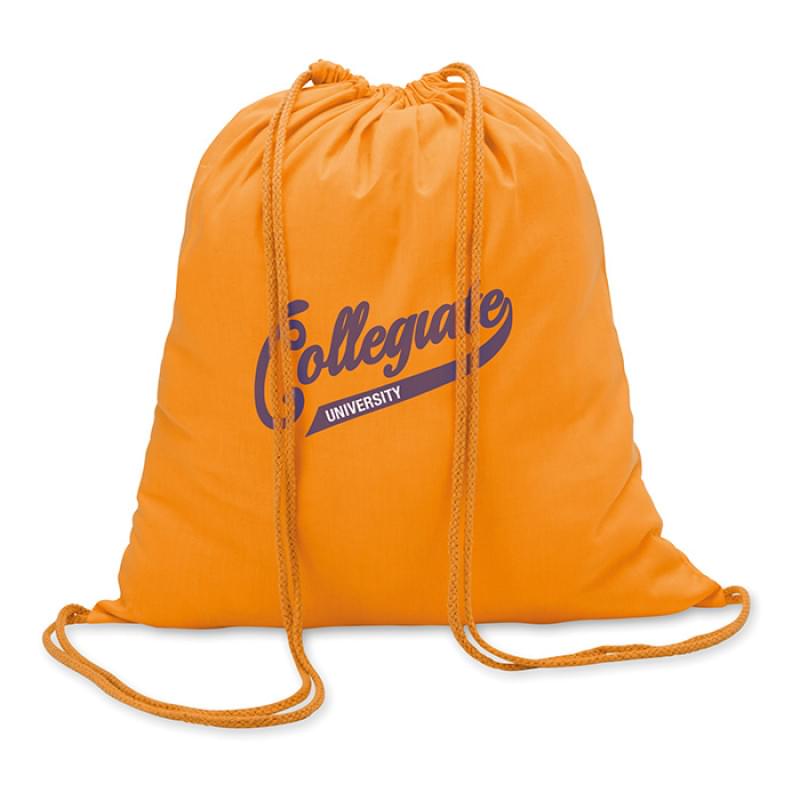 Colored rugzak - katoen - 100 g/m2 - met trekkoord