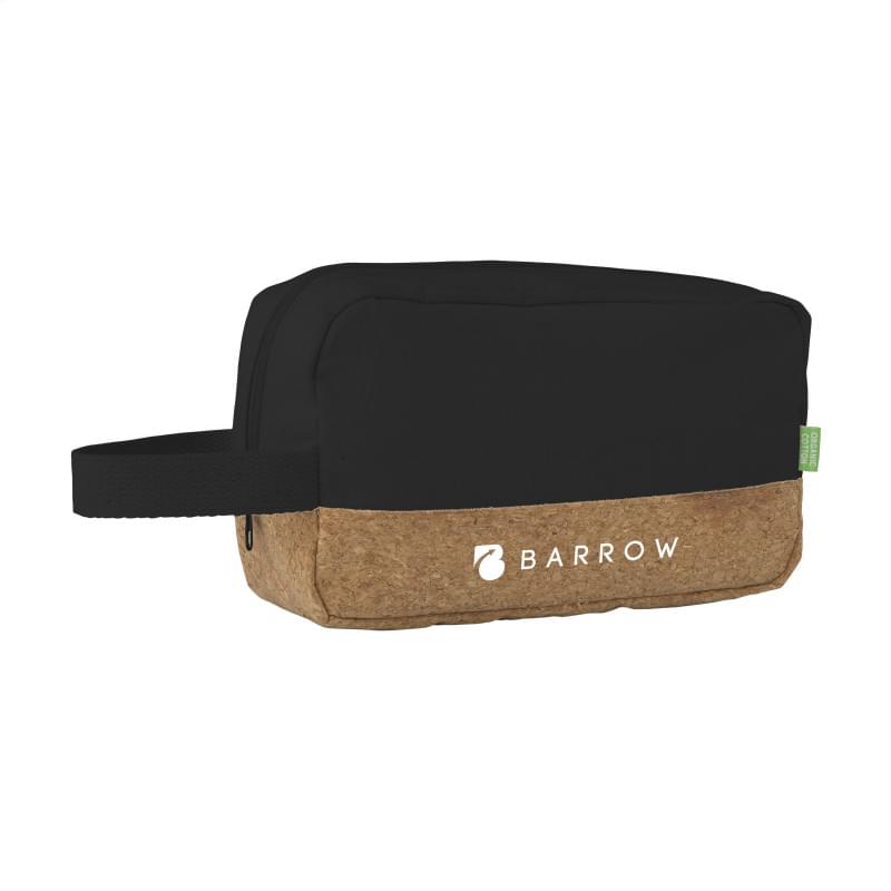 Eco CocCork toilettas - canvas en kurk - draaglus