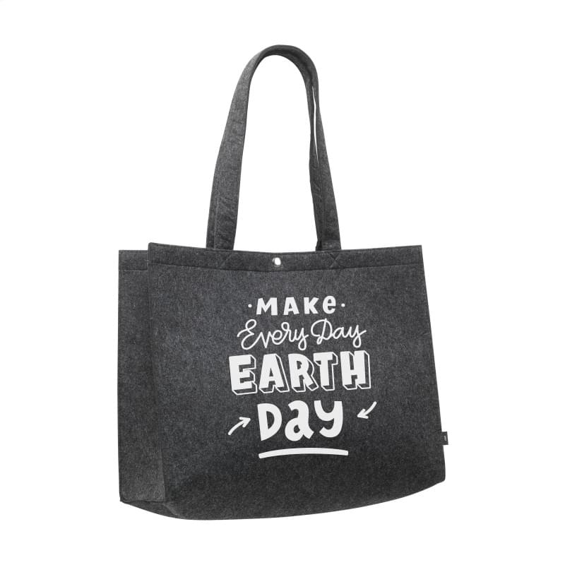 Feltro shopper - rPET vilt - 45 x 33 cm - lange hengsels
