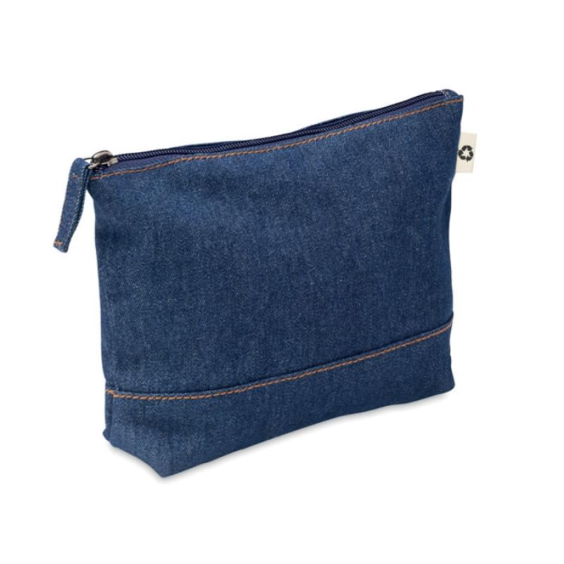 Denim toilettas - gerecycled katoen