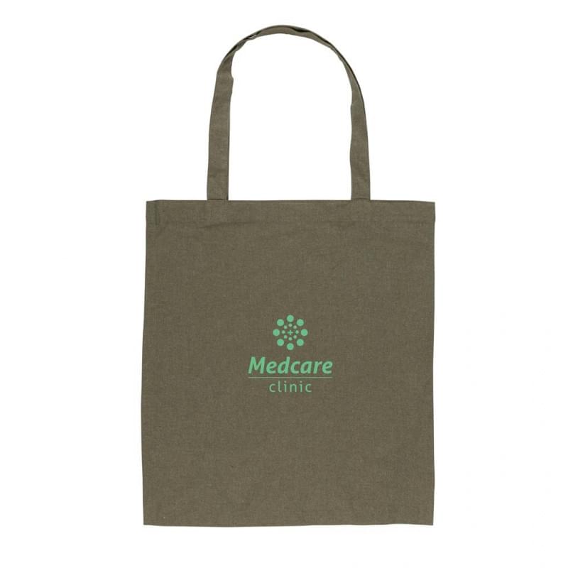 Draagtas - gerecycled katoen - 145 g/m² - 38 x 40 cm - Aware™ - lange hengsels