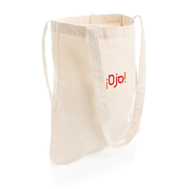 Draagtas - gerecyled canvas - 330g/m² - 37 x 40 cm - Aware™ - lange hengsels