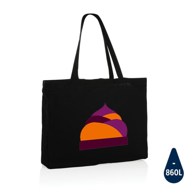 Impact Aware™ shopper - recycled canvas en polyester - 145 g/m2 - 49 x 37 x 14 cm - 27,5L