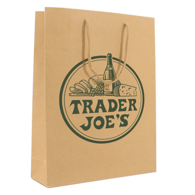 Luxe papieren kraft tas 180 g/m² - A4 - bruin - katoenen koord