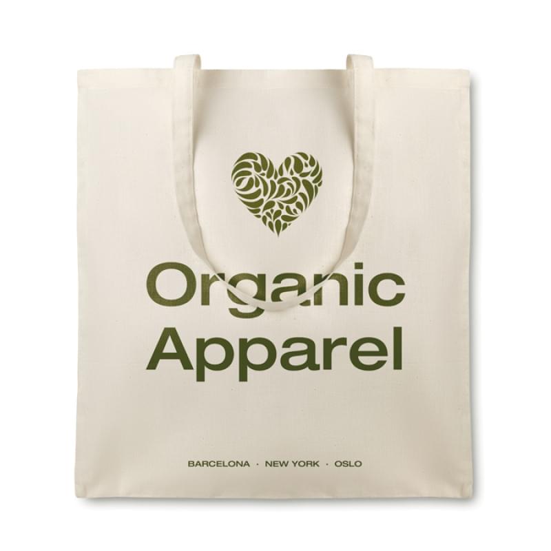 Cottonel boodschappentas - organisch katoen - 105 g/m² - 42 x 38 cm - lange hengsels