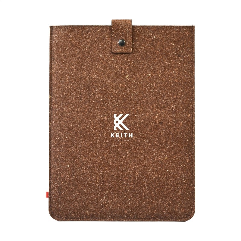 Laptophoes van gerecycled leer 14