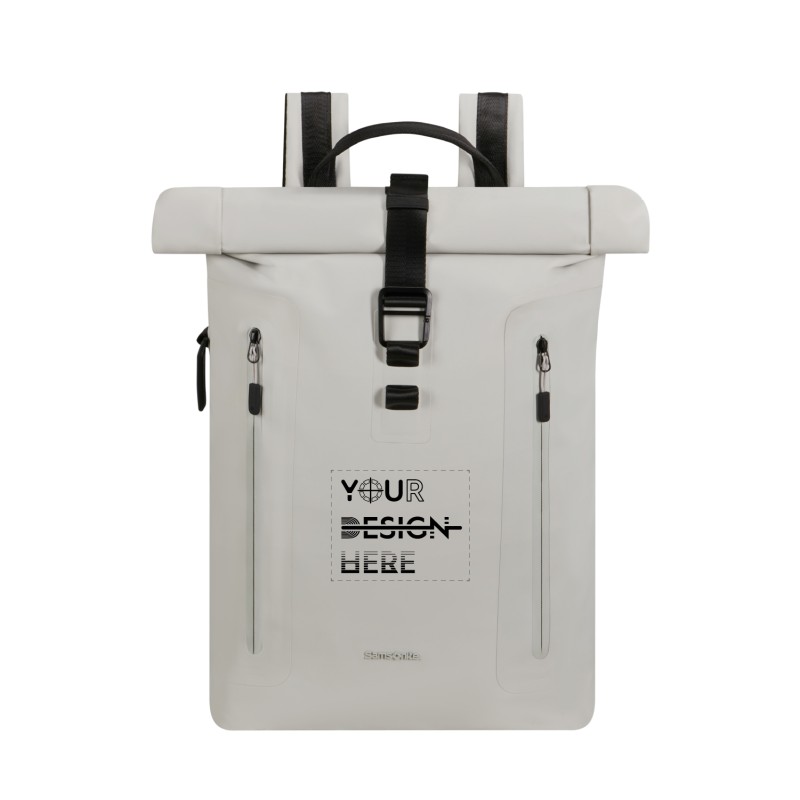 Samsonite Coatify Biz rolltop rugzak 23.5L - PU gecoat rPET polyester - 15.6" laptopvak  - waterbestendig