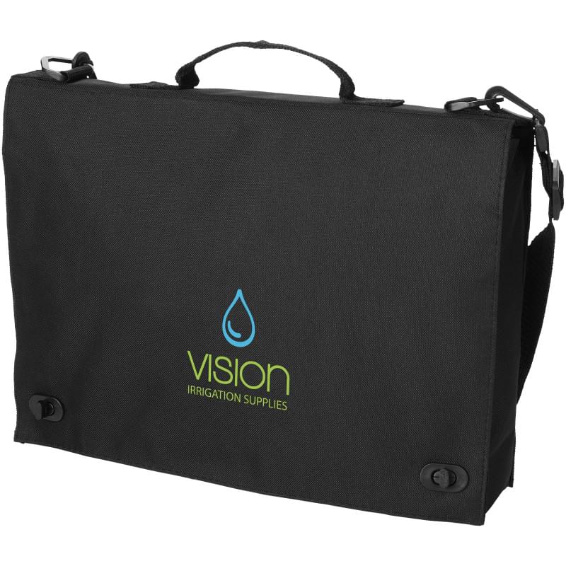 Santa Fee conferentietas - polyester - 38 x 28 x 7 cm - gesp sluiting