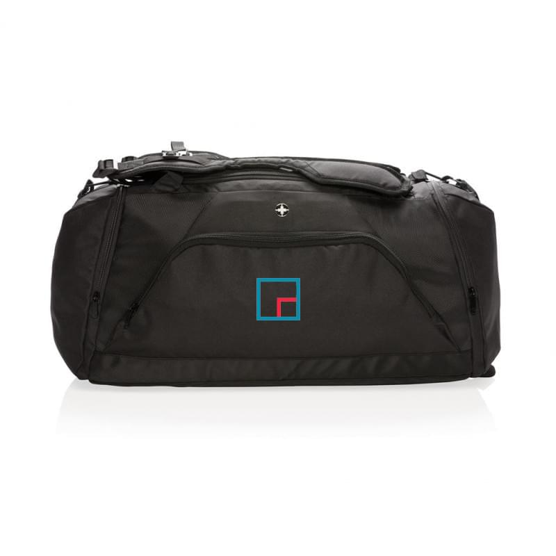 Swiss Peak sporttas - 48L - polyester - schoenenvak - fleshouder vak