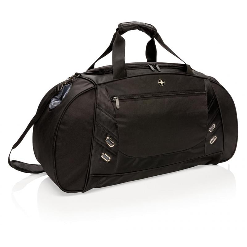 Swiss Peak sporttas - 40L - polyester - schoenenvak - quick-stash vak
