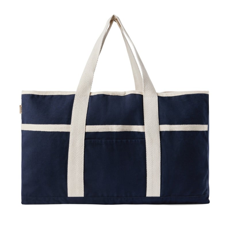 VINGA Volonne AWARE™ strandtas - 40L - gerecycled katoen - handdoekhouder