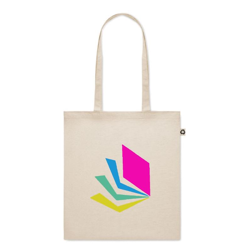 Zoco boodschappentas - recycled canvas - 140 g/m² - 42 x 38 cm - lange hengsels