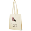Shopper - canvas - 300g/m² - 32 x 40 x 13 cm - lange hengsels - binnenzijde gelamineerd