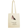 Shopper - canvas - 300g/m² - 32 x 40 x 13 cm - lange hengsels - binnenzijde gelamineerd