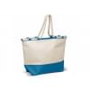 Shopper - canvas - 380g/m² - 50 x 36 x 18 cm - gekleurde bodem - lange hengsels