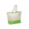 Shopper - canvas - 380g/m² - 50 x 36 x 18 cm - gekleurde bodem - lange hengsels
