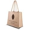 Succes boodschappentas - jute - 41 x 34 x 15 cm - lange hengsels