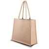 Succes boodschappentas - jute - 41 x 34 x 15 cm - lange hengsels