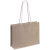 Hintol tas 44.5 x 35 x 14 cm - gelamineerd jute/katoen - 225 g/m² - lange handgrepen - bestand tegen een gewicht tot 10 kg