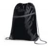 Rugzak - polyester - 210D - met trekkoord - met voorvak en koptelefoonuitgang