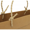 Luxe papieren kraft tas 180 g/m² - A3 liggend - bruin - met omslag - papieren koord