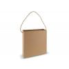 Kartonnen tas 'doos-model' 425 g/m² - 35 x 11 x 35 cm - bruin - jute koord