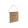 Kartonnen tas 'doos-model' 425 g/m² - 35 x 11 x 35 cm - bruin - jute koord