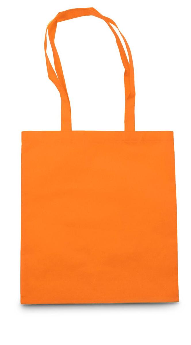 Draagtas lange hengsels nonwoven-Oranje-Zonder opdruk
