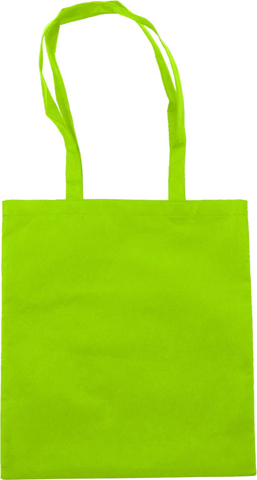 Draagtas lange hengsels nonwoven-Licht groen
