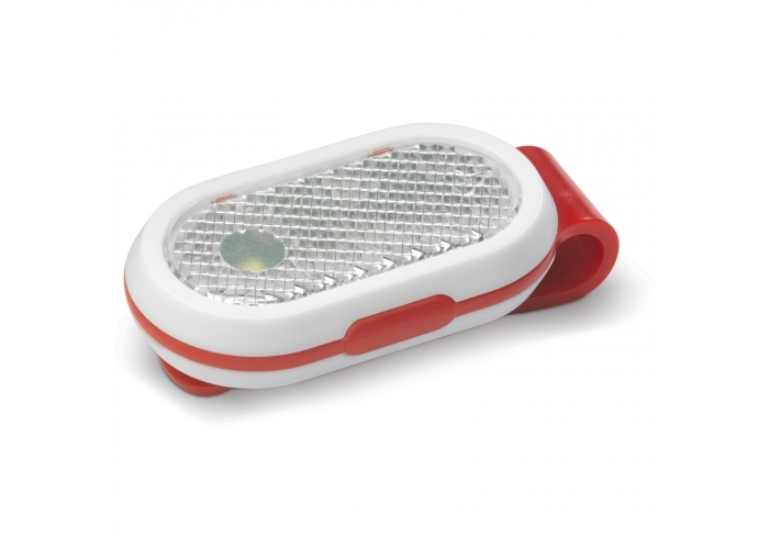 Fietslamp Click-On-Rood / wit