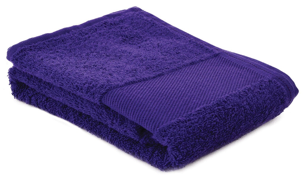 Handdoek Fitness-Borduring-Paars, #5734a2