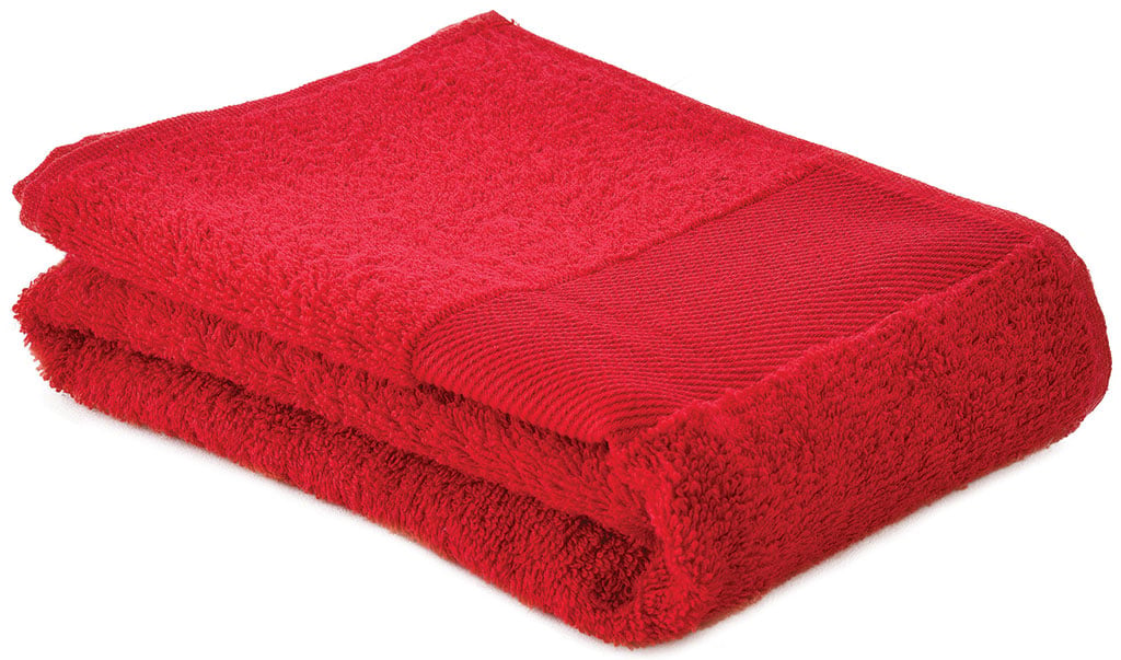 Handdoek Fitness-Borduring-Rood, #e32120