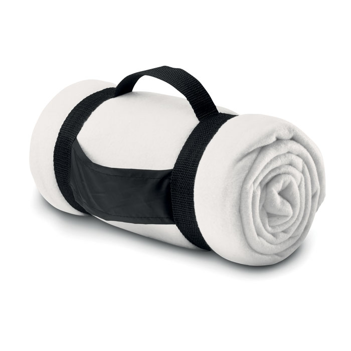 Fleece deken comfortabel-Wit