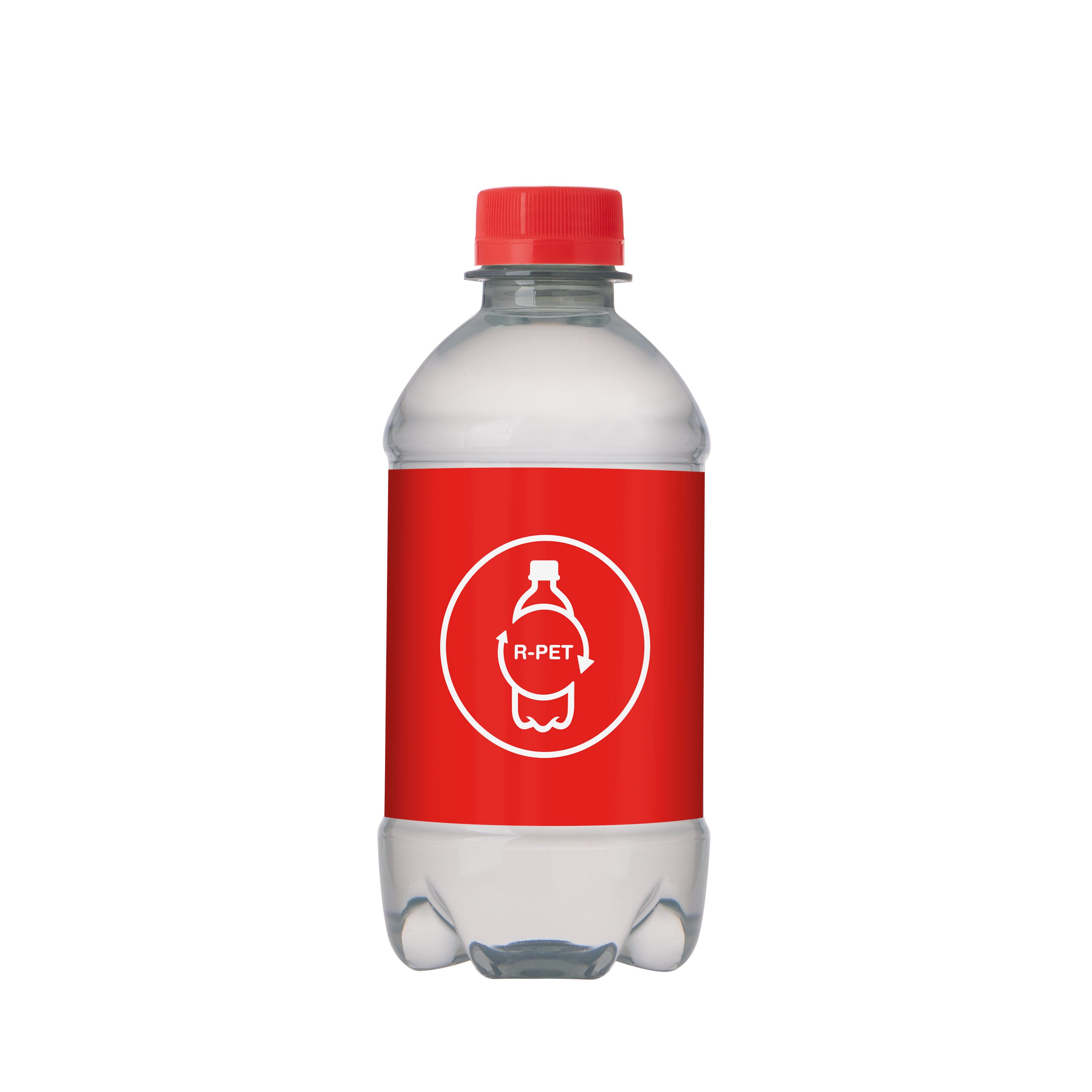 Flesje bronwater 330ml met draaidop-Rood-1 kleur