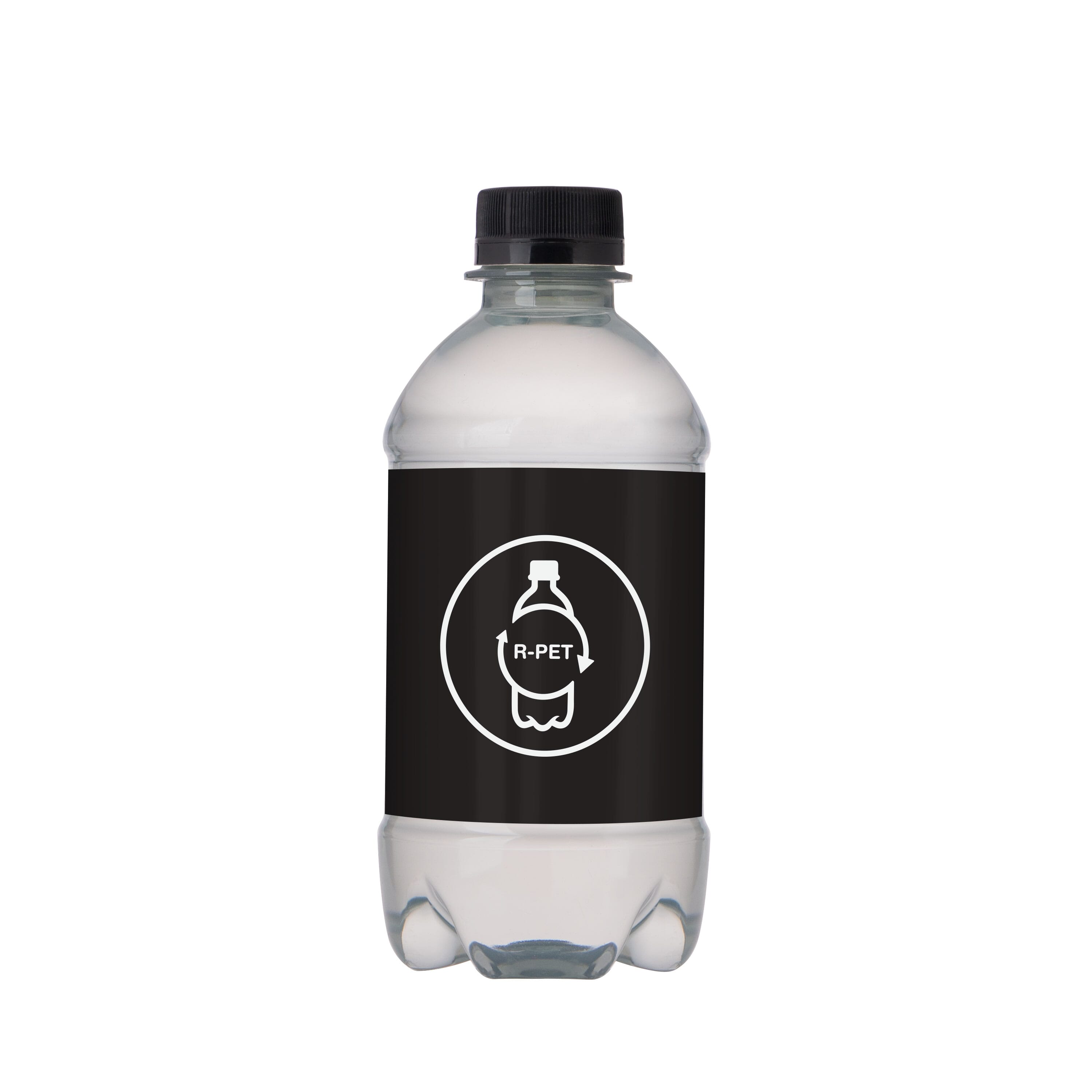 Flesje bronwater 330ml met draaidop-Zwart-1 kleur