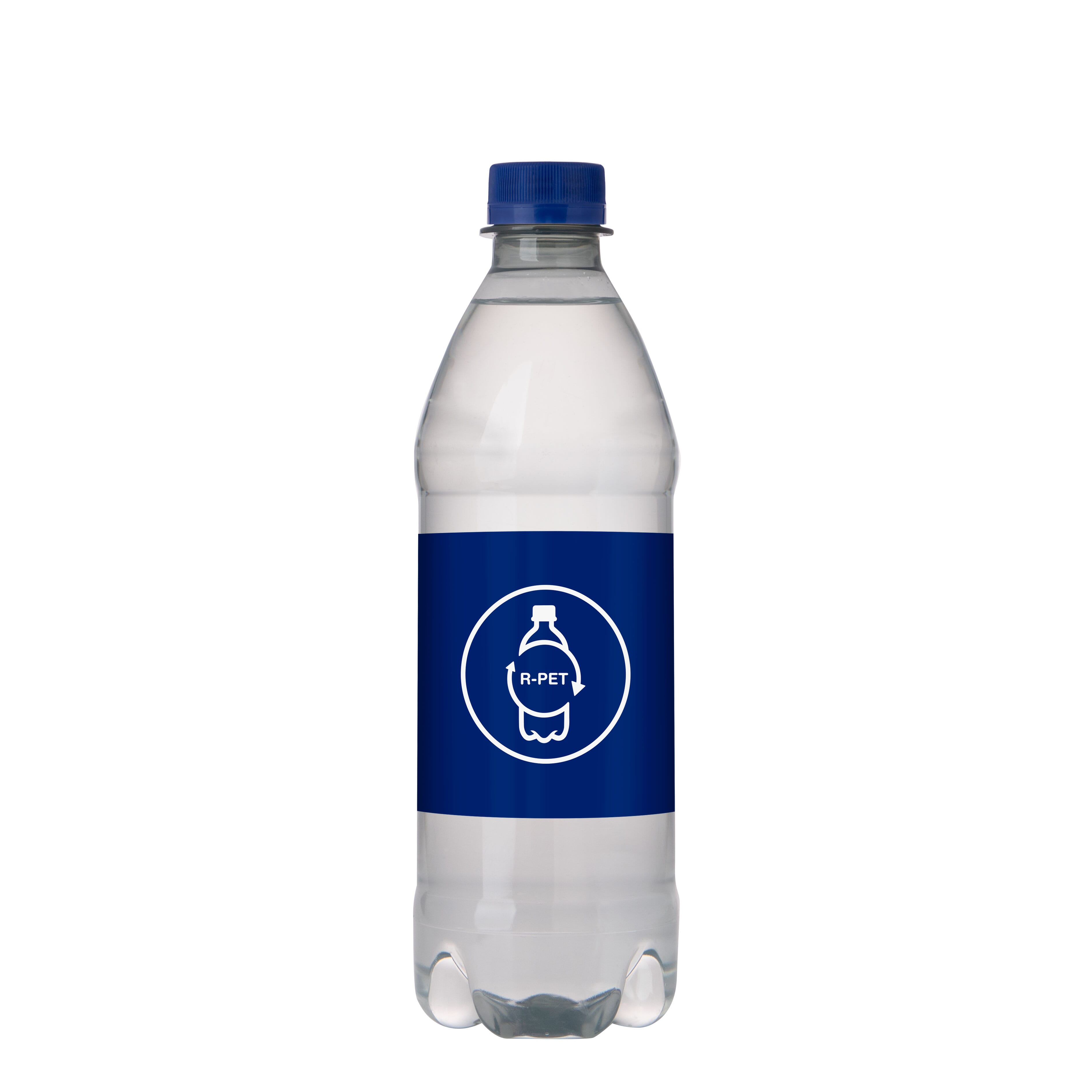Flesje bronwater 500ml met draaidop-Donkerblauw-1 kleur