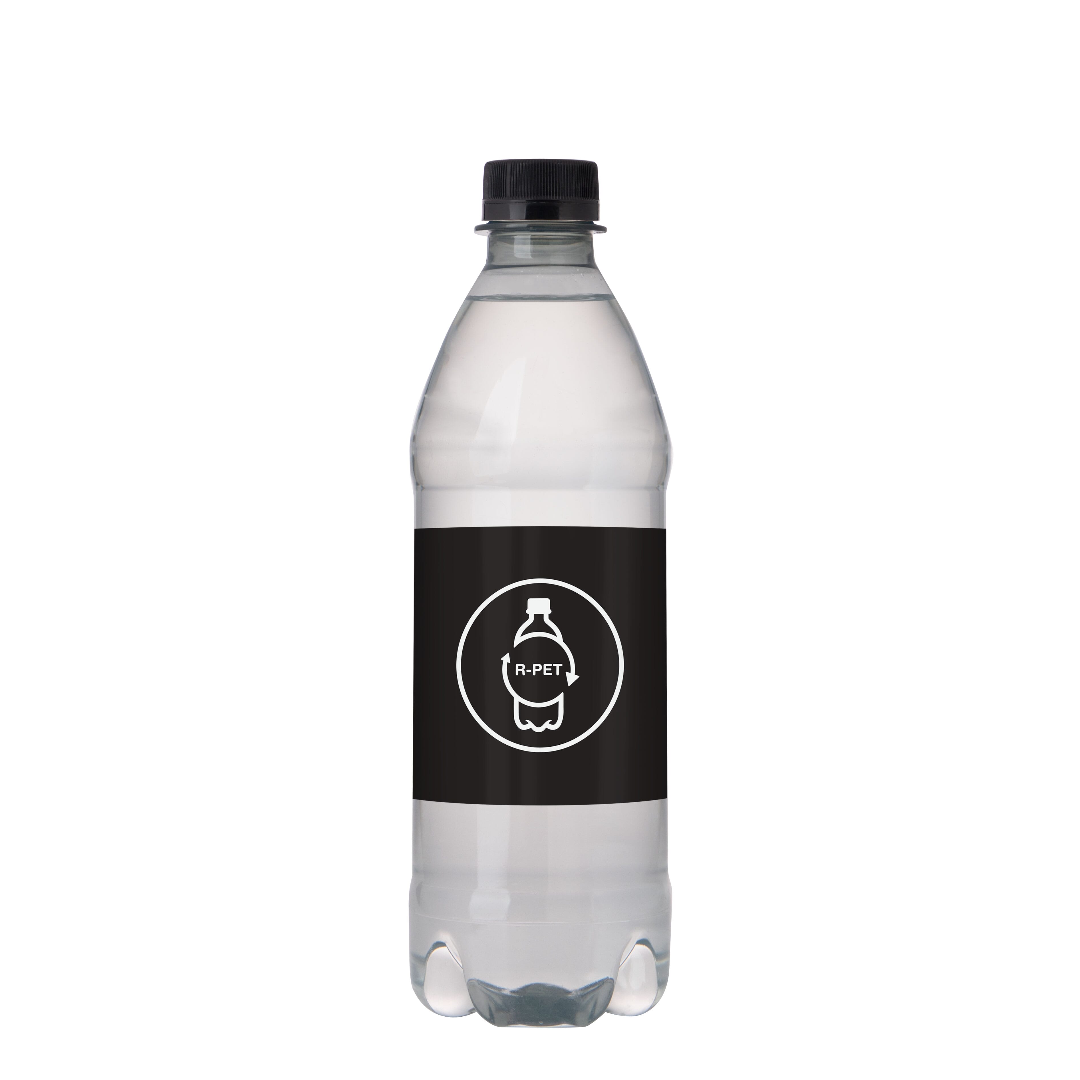Flesje bronwater 500ml met draaidop-Zwart-1 kleur