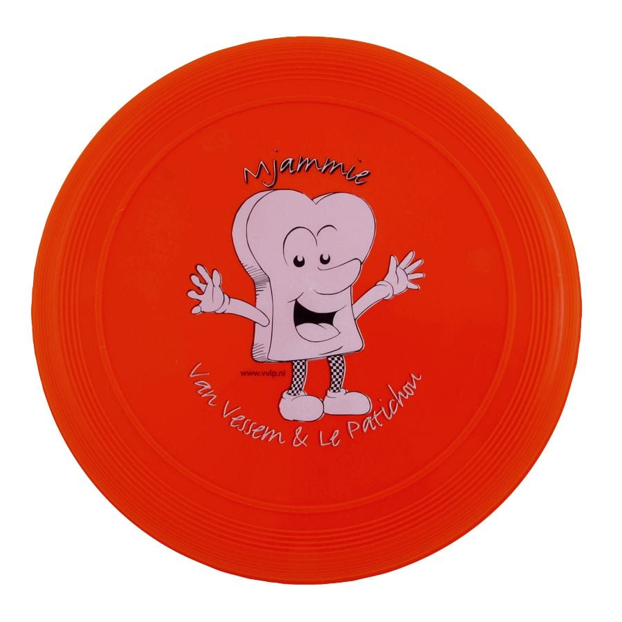 Frisbee 21 cm. met ringen-Oranje-Zonder opdruk