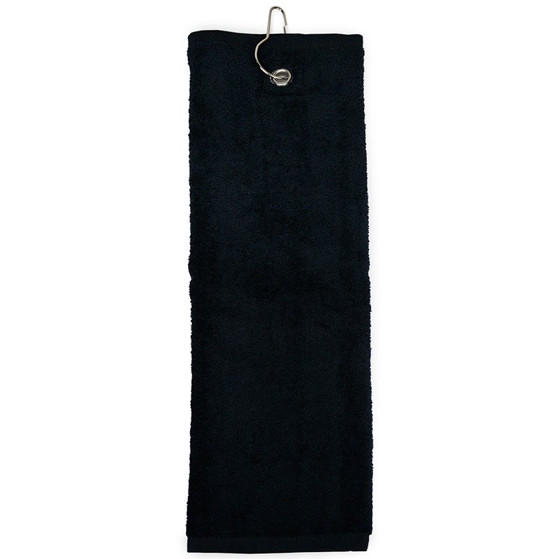Golf handdoek 40 x 50 cm-Zwart