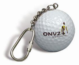 Golfbal sleutelhanger-Wit