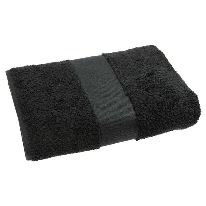 Handdoek Hotelkwaliteit-Zwart, #000000-Borduring