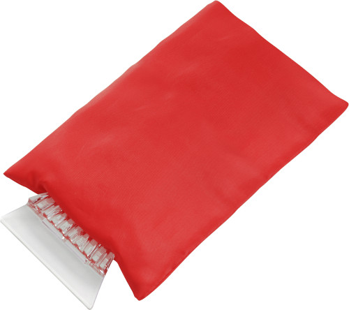 Ijskrabber met want-Rood-Zonder opdruk