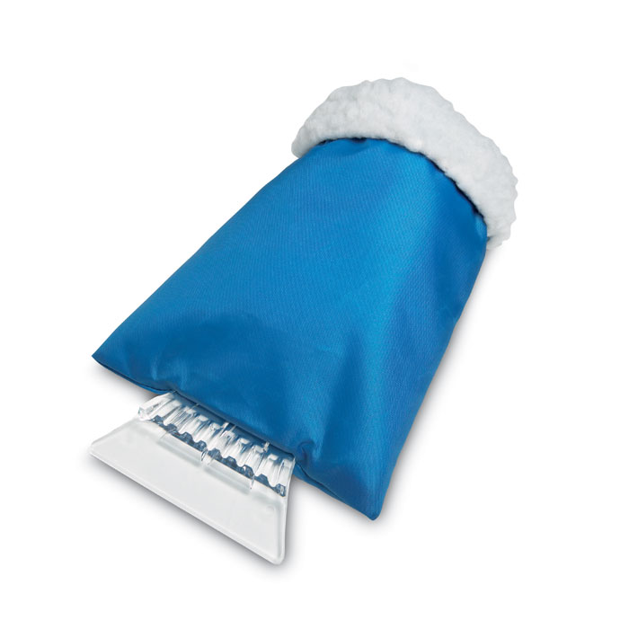 IJskrabber met warme handschoen-Blauw-Zonder opdruk
