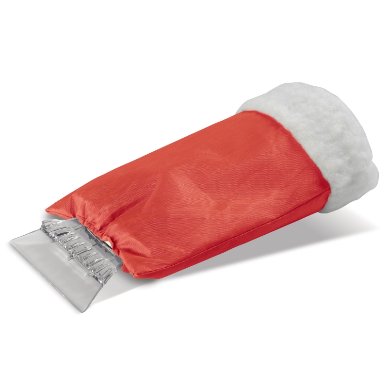 IJskrabber met wollen handschoen-Rood