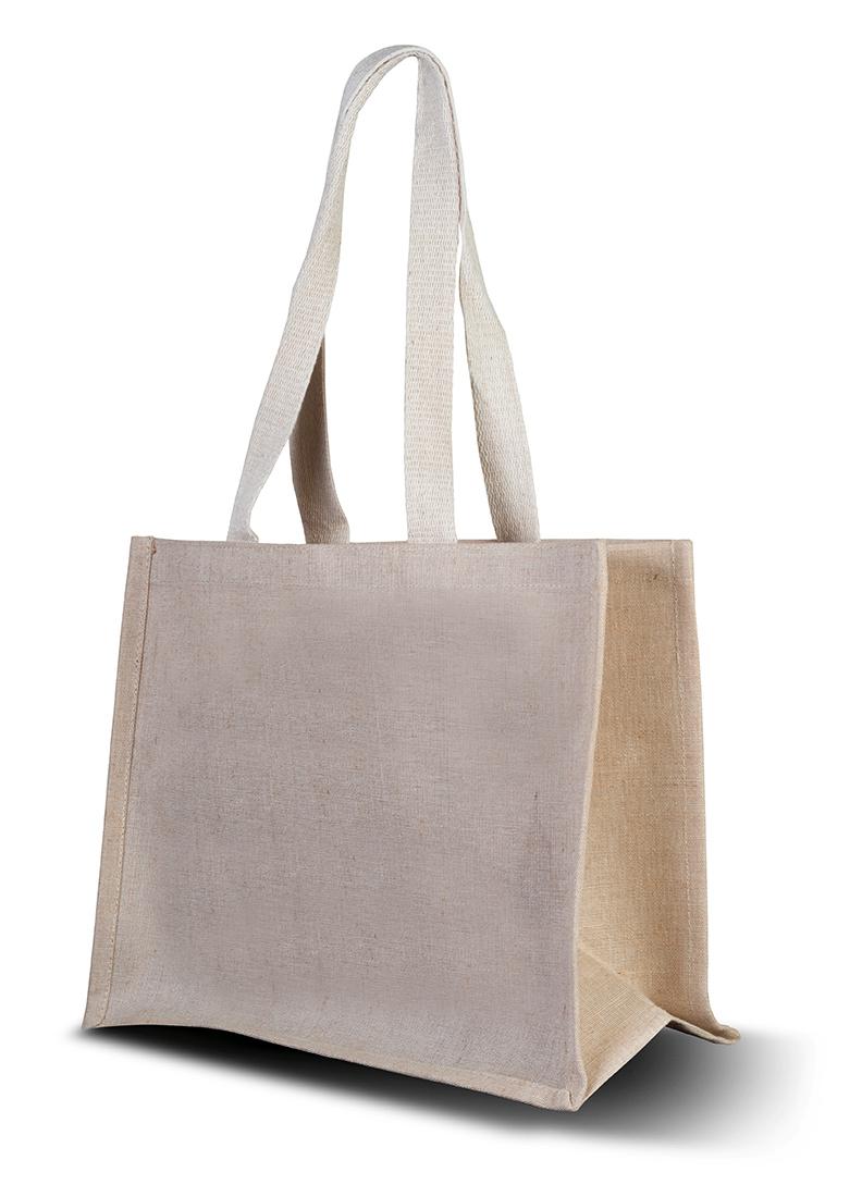 Juco schoudertas Handy-Jute-1 kleur