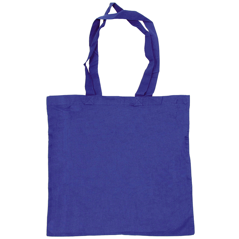 Katoenen tassen bedrukken, Draagtas gekleurd-Donkerblauw