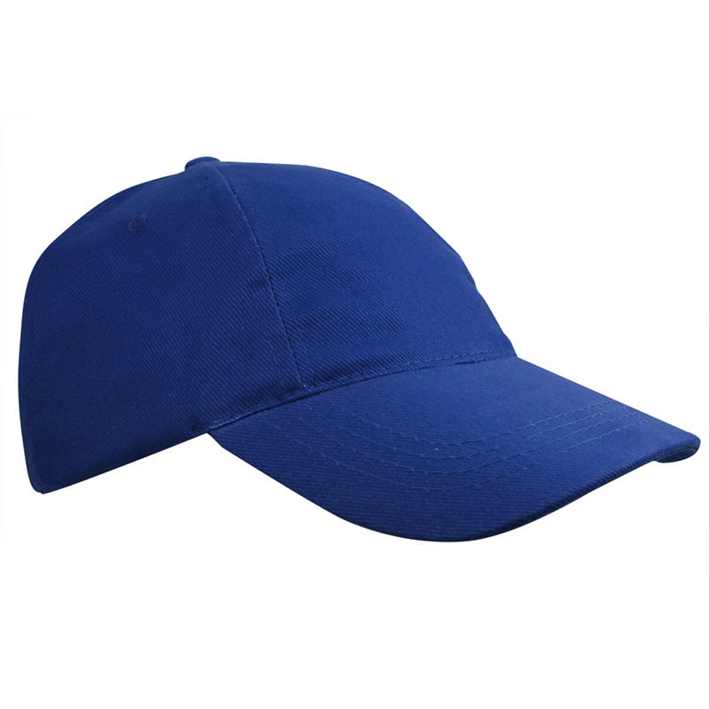 Kids Brushed Cap-Koningsblauw, #4169E1-1 kleur