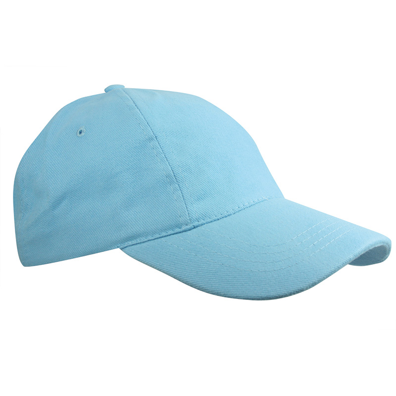 Kids Brushed Cap-Lichtblauw, #b9d4df-1 kleur