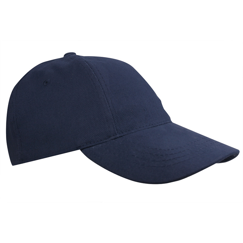 Kids Brushed Cap-Marineblauw, #374b63-1 kleur